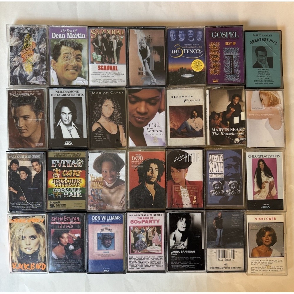 Lot Of Cassette Tapes 28 Cassettes AS-IS Untested